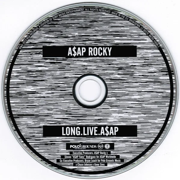 A$AP Rocky Long.Live.A$AP CD album deluxe 16 tracce