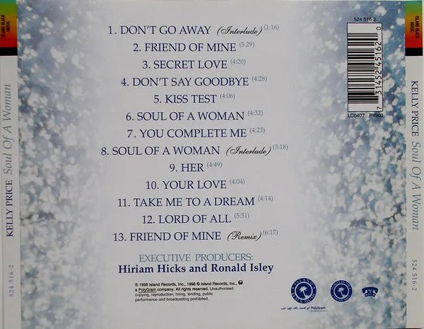 Kelly Price Soul Of A Woman CD album VG+ neo soul