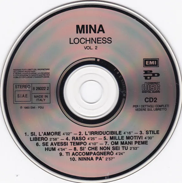 Mina Lochness Vol. 1/2 2xCD album vocal 1993