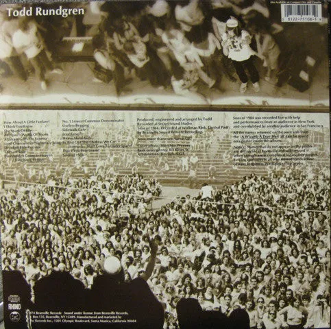 Todd Rundgren Todd Vinile 2LP ristampa remaster