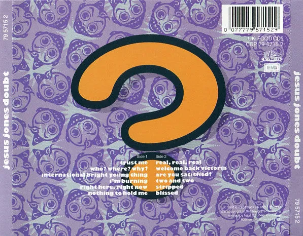 Jesus Jones Doubt CD album alternative 1991
