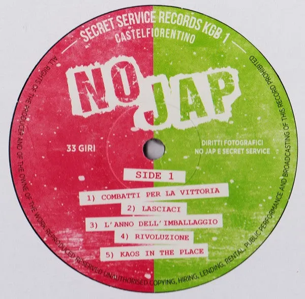 No Jap No Jap LP vinile ristampa punk