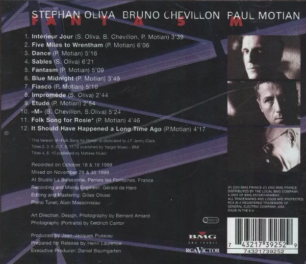 Oliva Chevillon Motian Fantasm CD album 2000