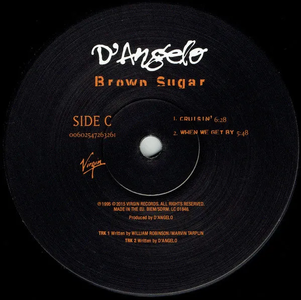 D'Angelo Brown Sugar 2 LP 180g neo soul Back To Black