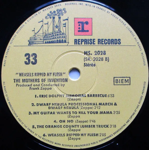 Mothers Of Invention Weasels Ripped My Flesh vinile LP 1970