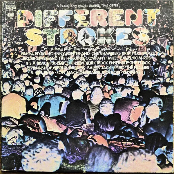 Various Different Strokes LP vinile compilation Columbia 1971