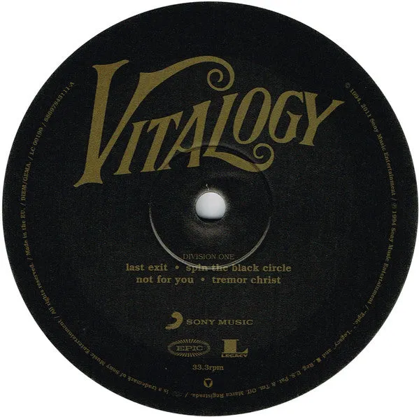 Pearl Jam Vitalogy doppio vinile 180g remaster