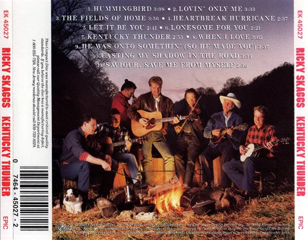 Ricky Skaggs Kentucky Thunder CD album bluegrass 1989