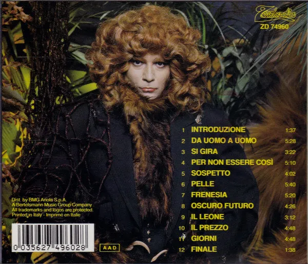 Renato Zero Leoni Si Nasce CD ristampa VG+ vocal