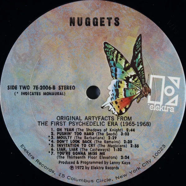 Various Nuggets Artyfacts 2xLP compilation mono VG+
