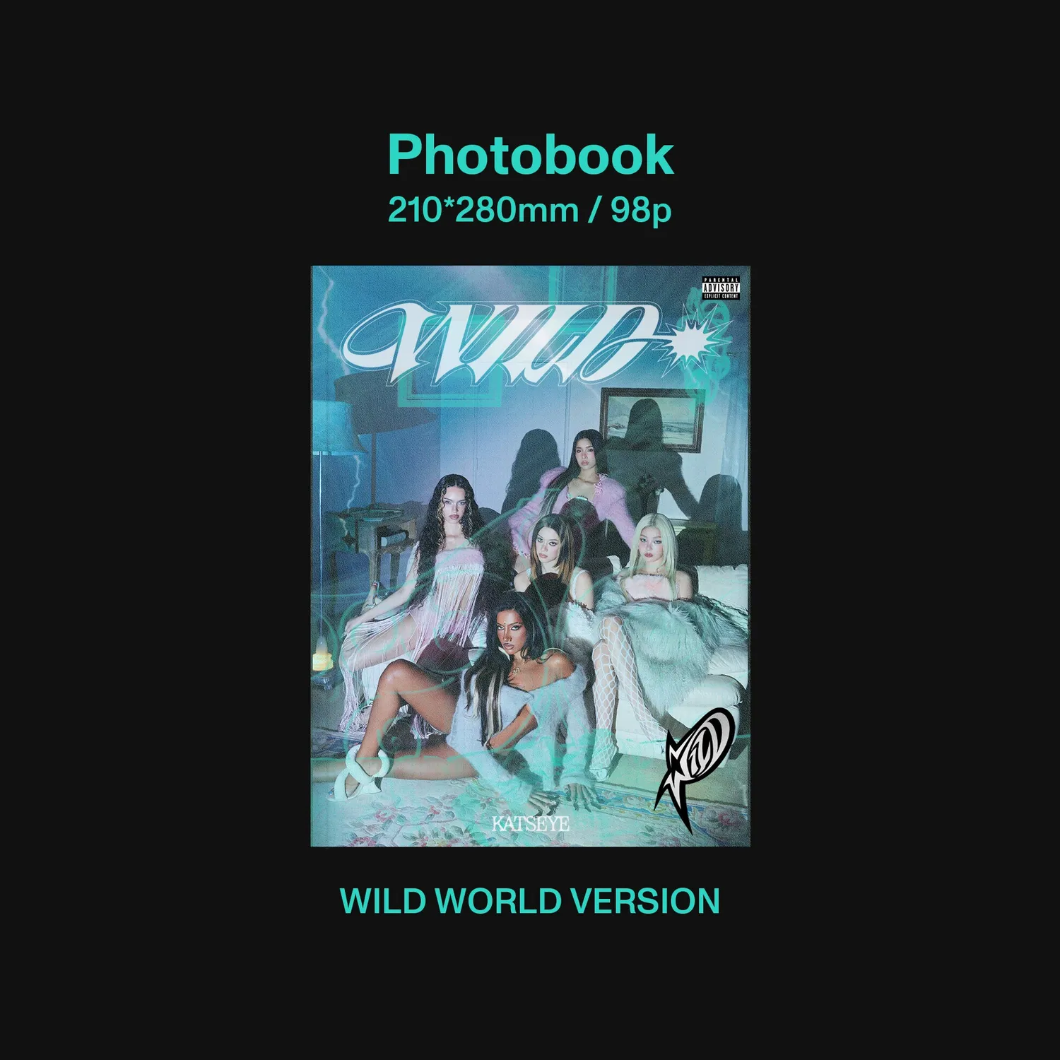 Polydor Katseye Wild World Ver. CD boxset + card firmata