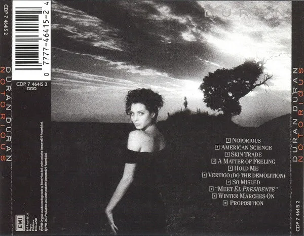 Duran Duran Notorious CD album pressaggio tedesco 1986 near mint