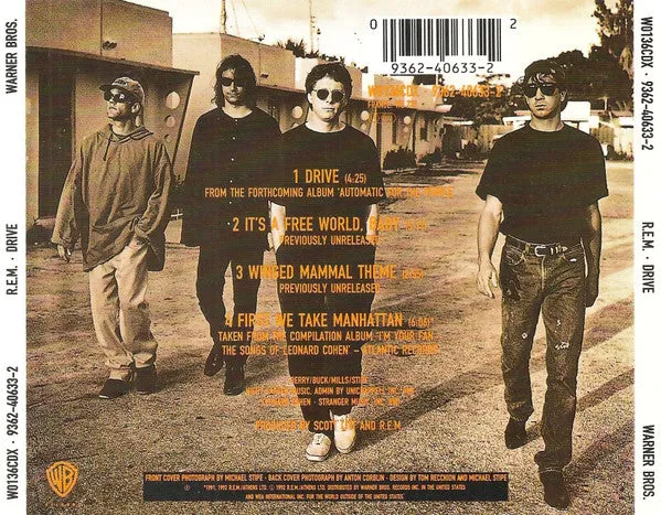R.E.M. Drive CD singolo da collezione quasi nuovo