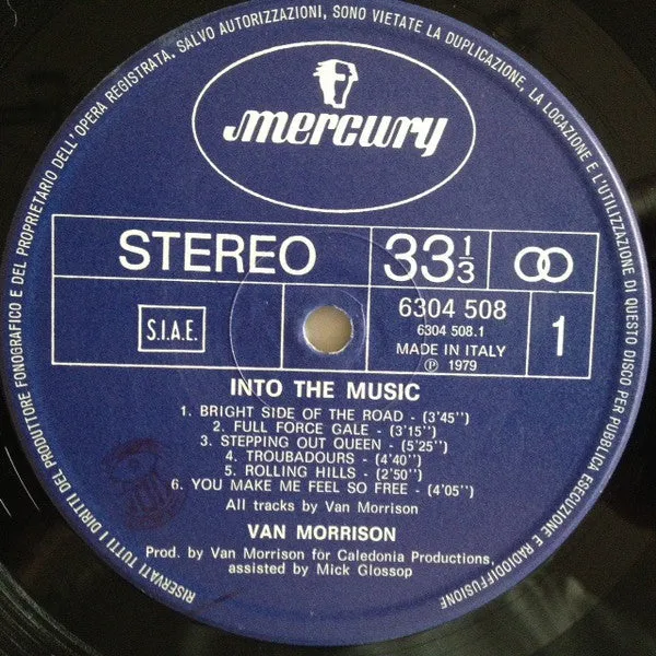 Van Morrison Into The Music vinile LP Italia 1979