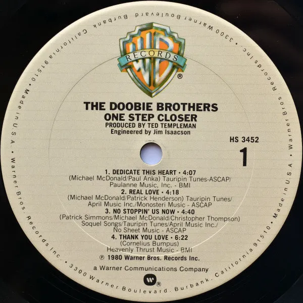 Doobie Brothers One Step Closer LP vinile club edition NM