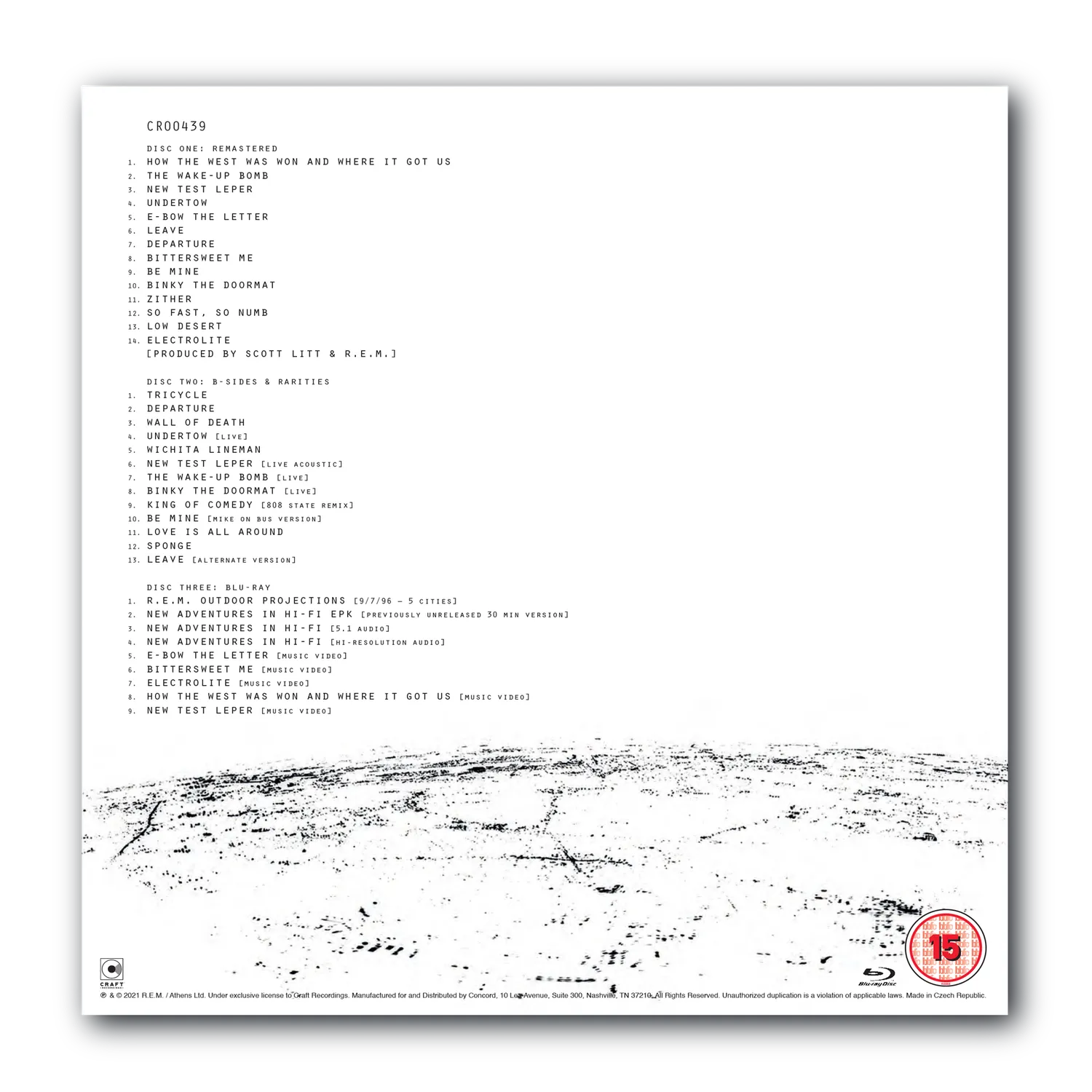 R.E.M. New Adventures In Hi-Fi CD + Blu-ray deluxe 25°