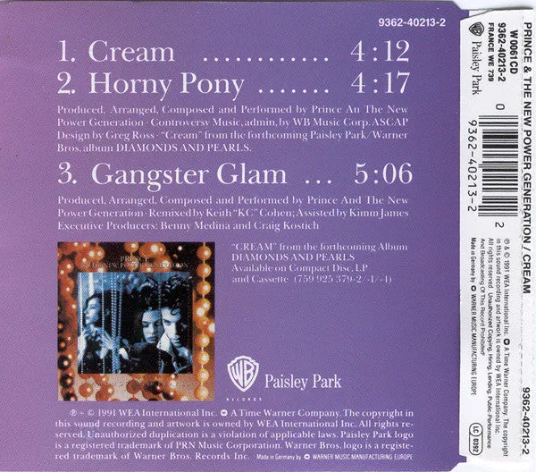 Prince Cream CD maxi singolo funk VG+