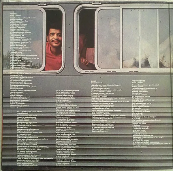 Ivano Fossati Panama E Dintorni vinile LP gatefold