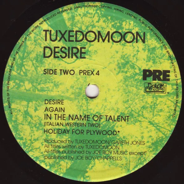 Tuxedomoon Desire LP vinile 1981 usato quasi nuovo