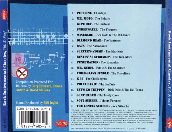 Various Rock Instrumental Classics Vol 5 Surf CD remaster