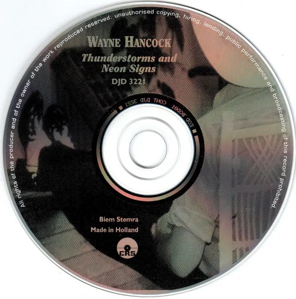 Wayne Hancock Thunderstorms And Neon Signs CD honky tonk