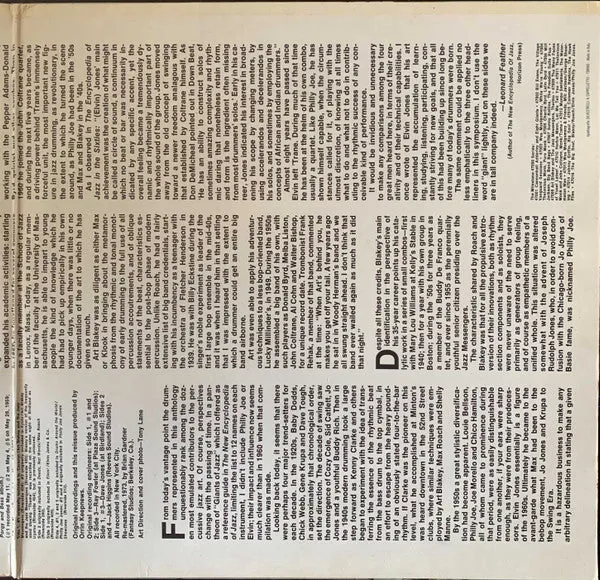 Art Blakey Max Roach The Big Beat doppio vinile 2xLP gatefold