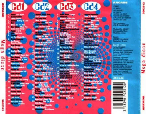 Mega Disco Various 4xCD compilation disco 1995