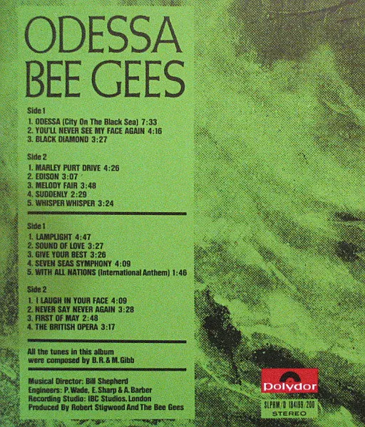 Bee Gees Odessa vinile 2xLP gatefold ristampa NM
