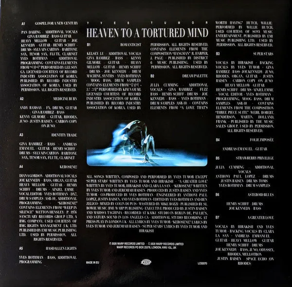 Yves Tumor Heaven To A Tortured Mind vinile LP argento