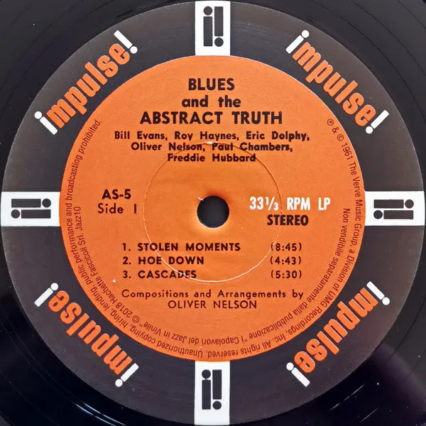 Oliver Nelson Blues And Abstract Truth vinile LP gatefold NM