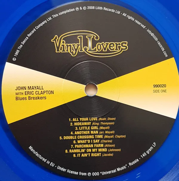 John Mayall Clapton Blues Breakers LP blu ristampa M