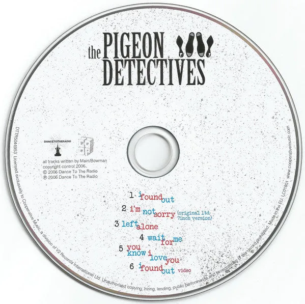 The Pigeon Detectives CD EP Enhanced 2006 indie rock usato