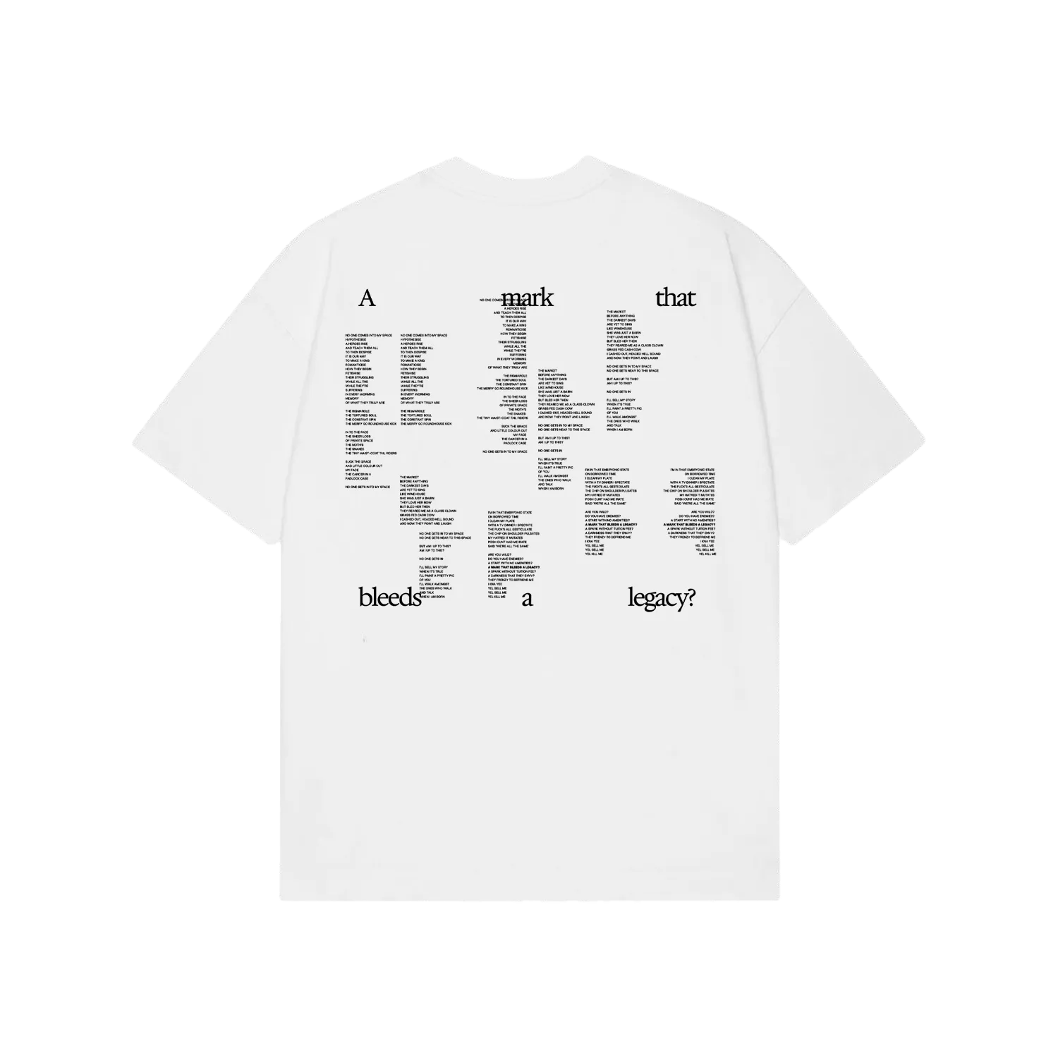 Polydor Church t-shirt bianca cotone stampa fronte retro