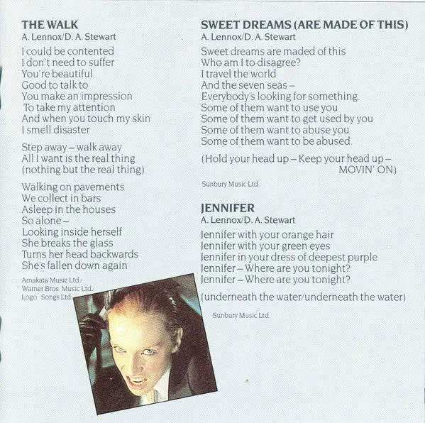 Eurythmics Sweet Dreams CD album synth-pop