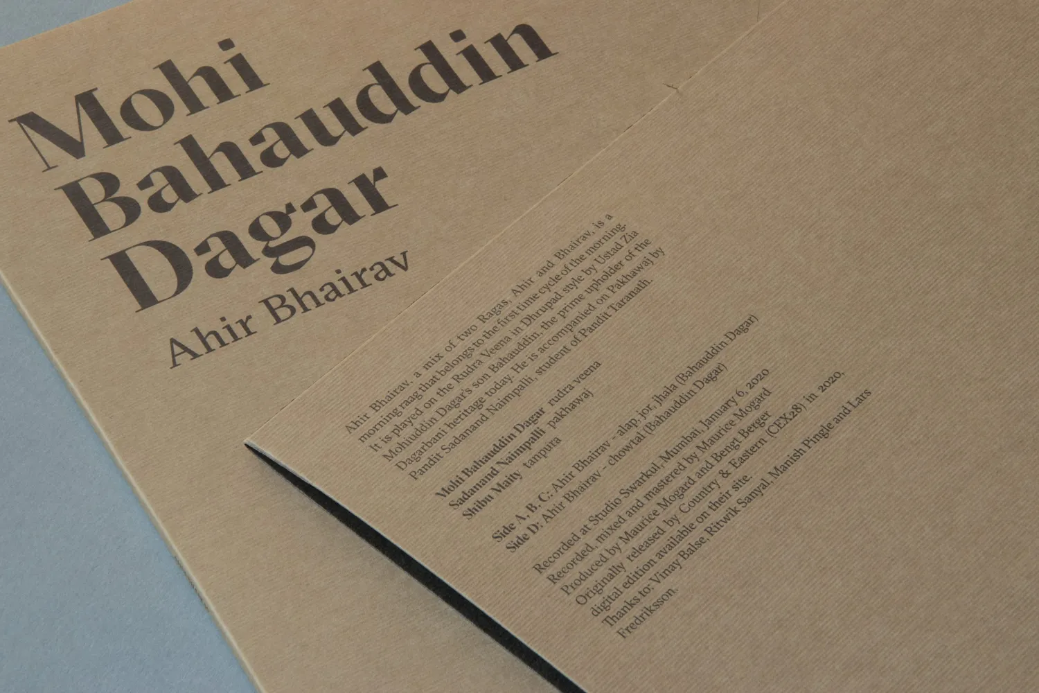 Black Sweat Records Ahir Bhairav vinile raga hindustani