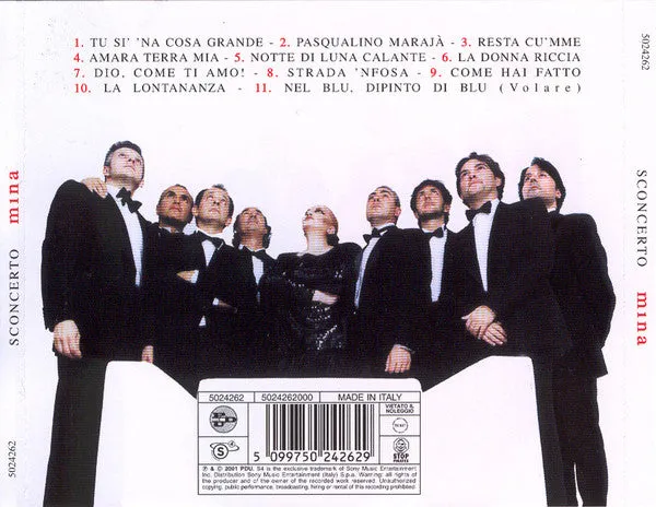 Mina Sconcerto CD album 2001 usato VG+