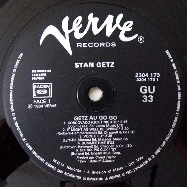 Stan Getz Getz Au Go Go vinile LP ristampa bossa nova
