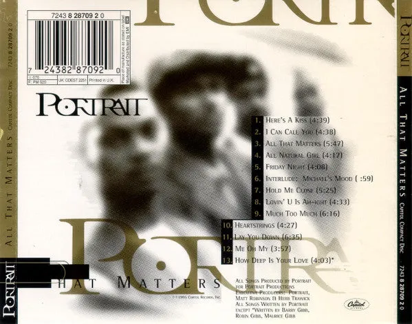 Portrait All That Matters CD album R&B 1995