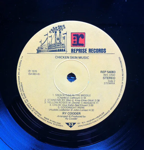 Ry Cooder Chicken Skin Music vinile LP olandese