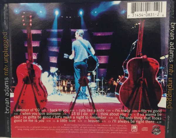 Bryan Adams MTV Unplugged CD album usato quasi mint
