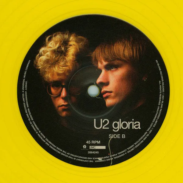 U2 Gloria EP vinile 12" giallo edizione limitata