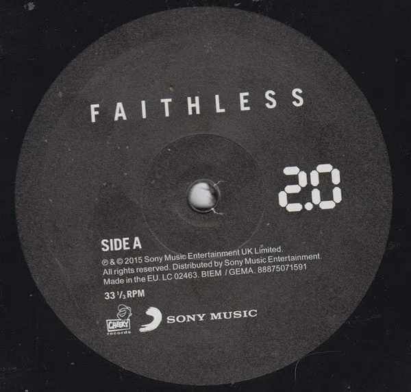 Faithless 2.0 doppio vinile 2xLP usato Mint house