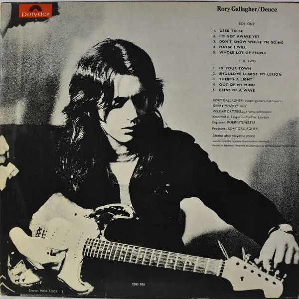Rory Gallagher Deuce Vinile LP Germania 1971 Blues Rock