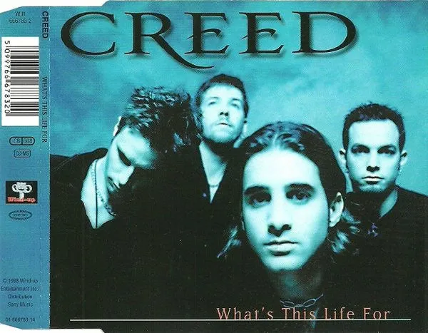 Creed What’s This Life For CD maxi alternative rock slimline