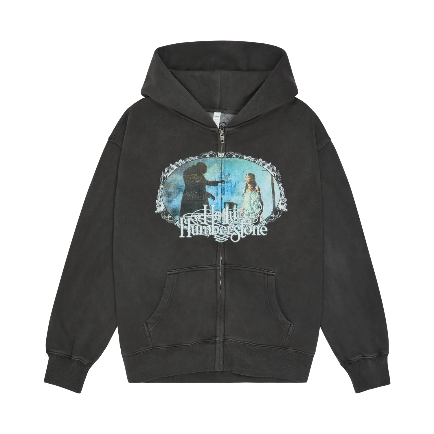 Holly Humberstone Cruel World felpa zip nera hoodie