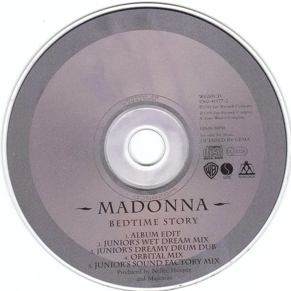 Madonna Bedtime Story CD singolo CD2 house remix