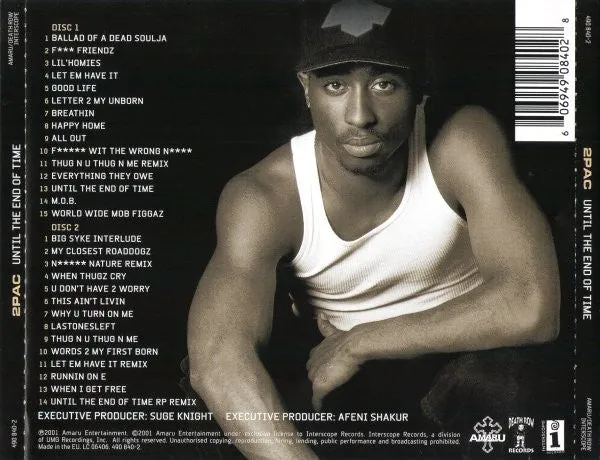 2Pac Until The End Of Time doppio CD gangsta VG+