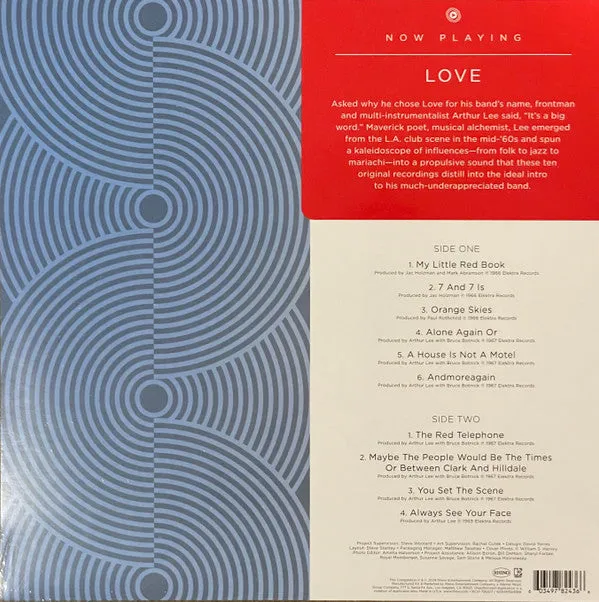 Love Now Playing vinile LP rosso compilation