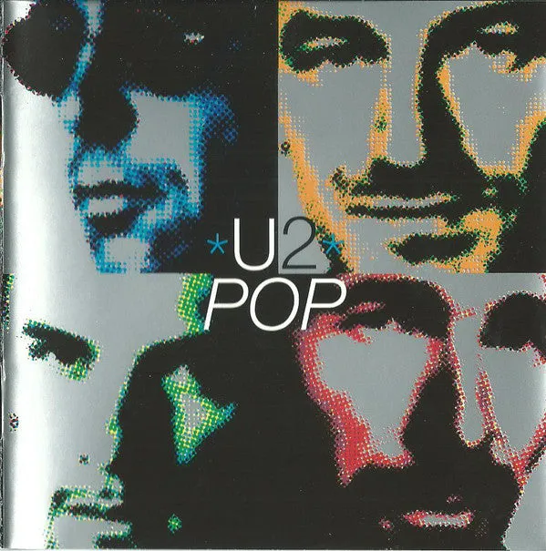 U2 Pop CD album jewel case con booklet NM