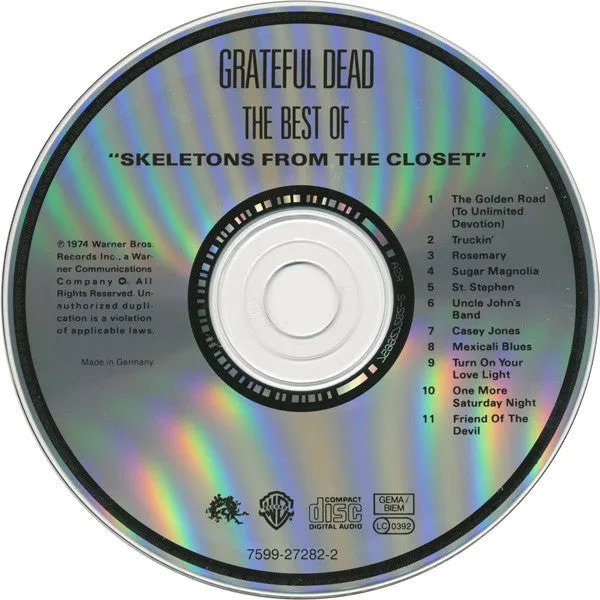 Grateful Dead Skeletons From Closet CD compilation remaster
